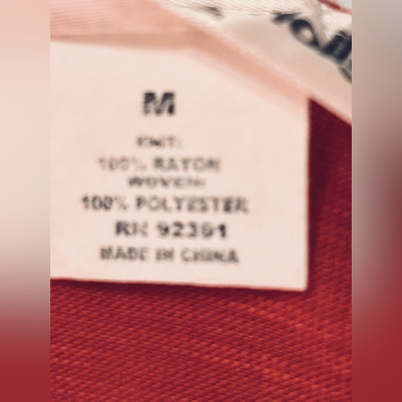 Lottie & Holly Burnt Orange Lace Paneled Flowy Sleeveless Top - Picture 3 of 5